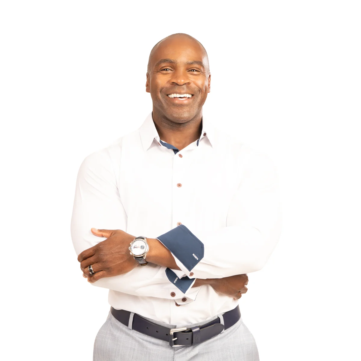 Tampa business headshot photographed at Captured by Mallary studio